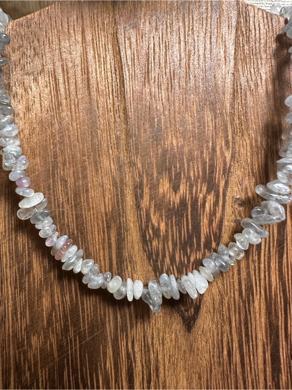 Labradorite Crystal Chips Necklace - Blue Flash - Picture 7 of 10